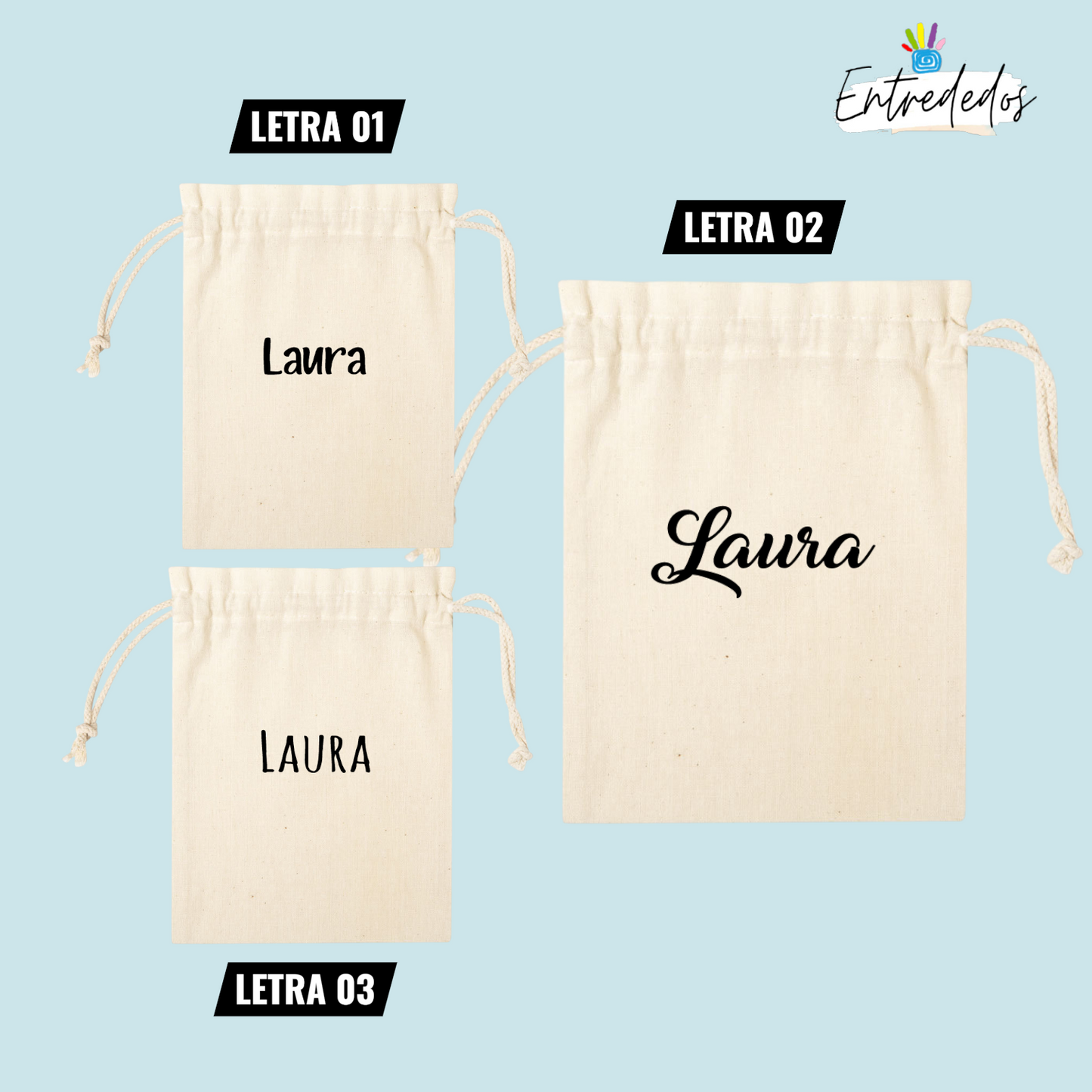 Bolsa de regalo personalizada con diseño impreso para eventos