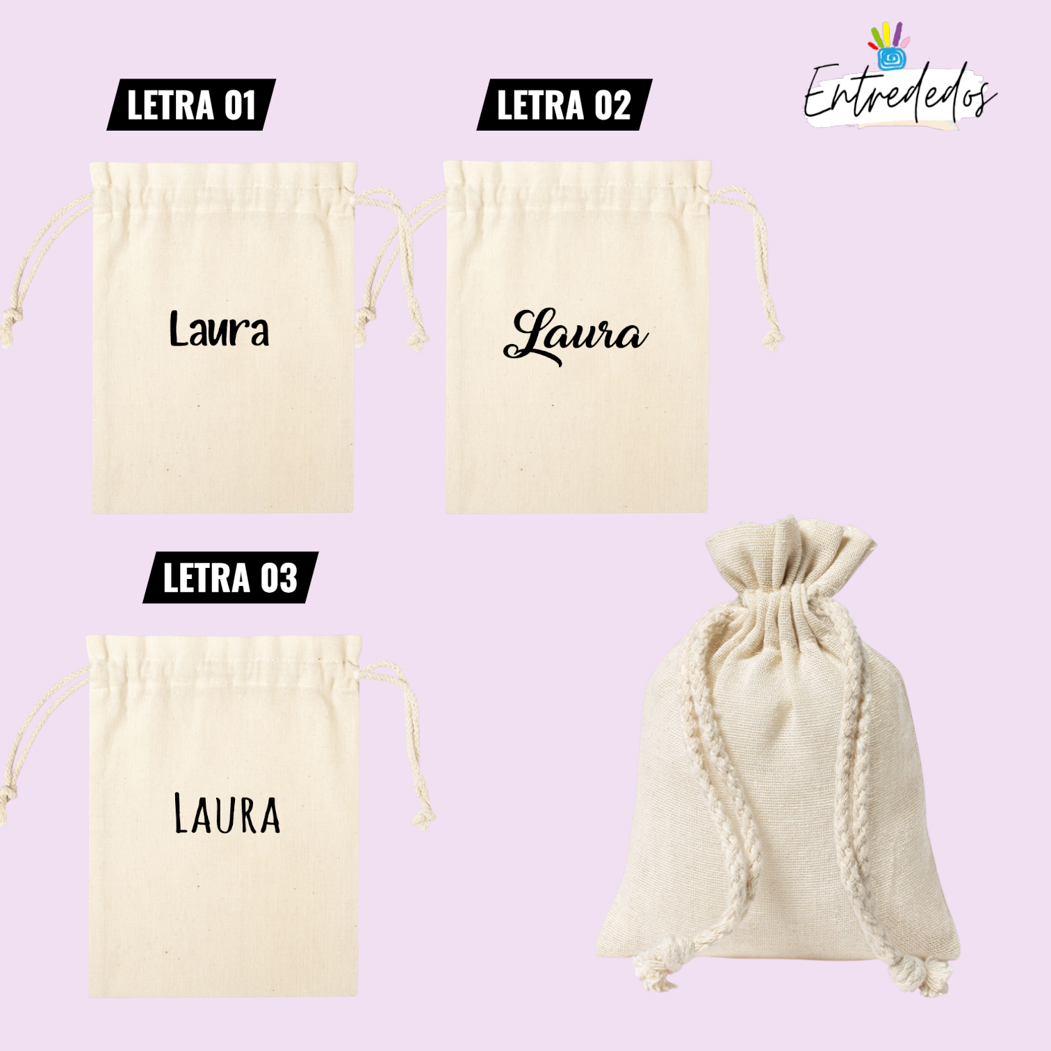 Bolsa de regalo personalizada con diseño impreso para eventos