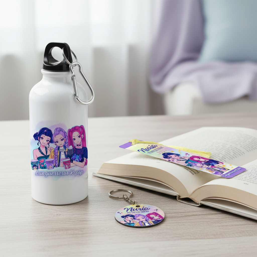 Kit personalizado “K-Pop Demon Hunters” con nombre