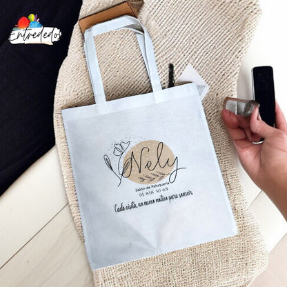 Bolsa de regalo personalizada con diseño impreso para eventos