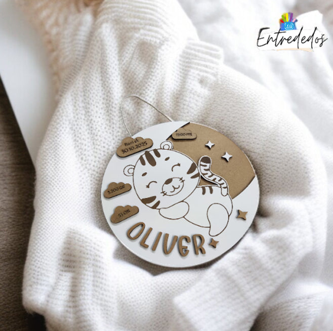 Placa decorativa madera personalizada