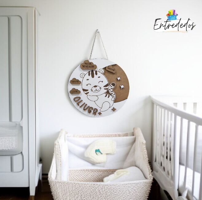 Placa decorativa madera personalizada