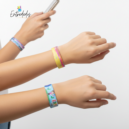 Pulsera de tela personalizada – Ideal para eventos
