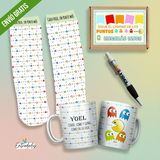 Kit Pac-Man Personalizado | Regalo Original y Divertido