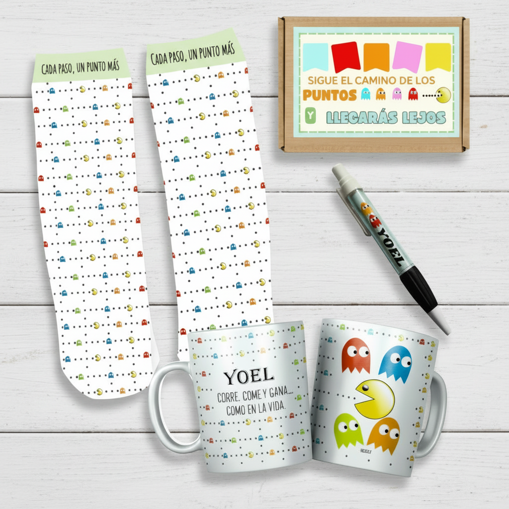 Kit Pac-Man Personalizado | Regalo Original y Divertido