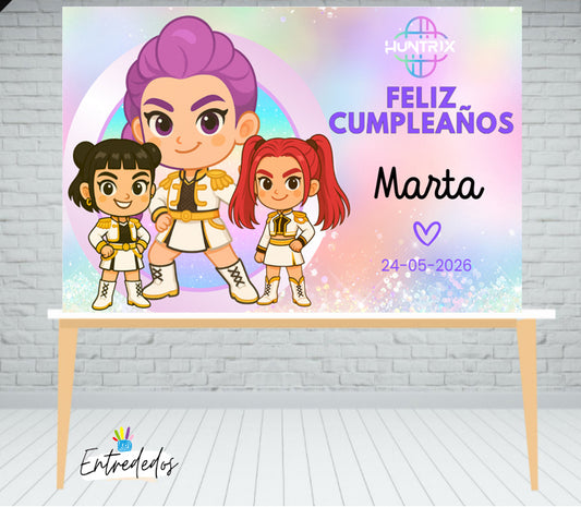 Fondo de mesa dulces huntrix kpoo - entrededos