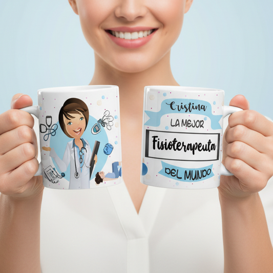 Taza personalizada para fisioterapeuta