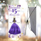Banner personalizado para fiesta temática de 15 años