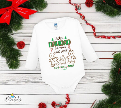 Body de bebé “Mi Primera Navidad” personalizado con nombre