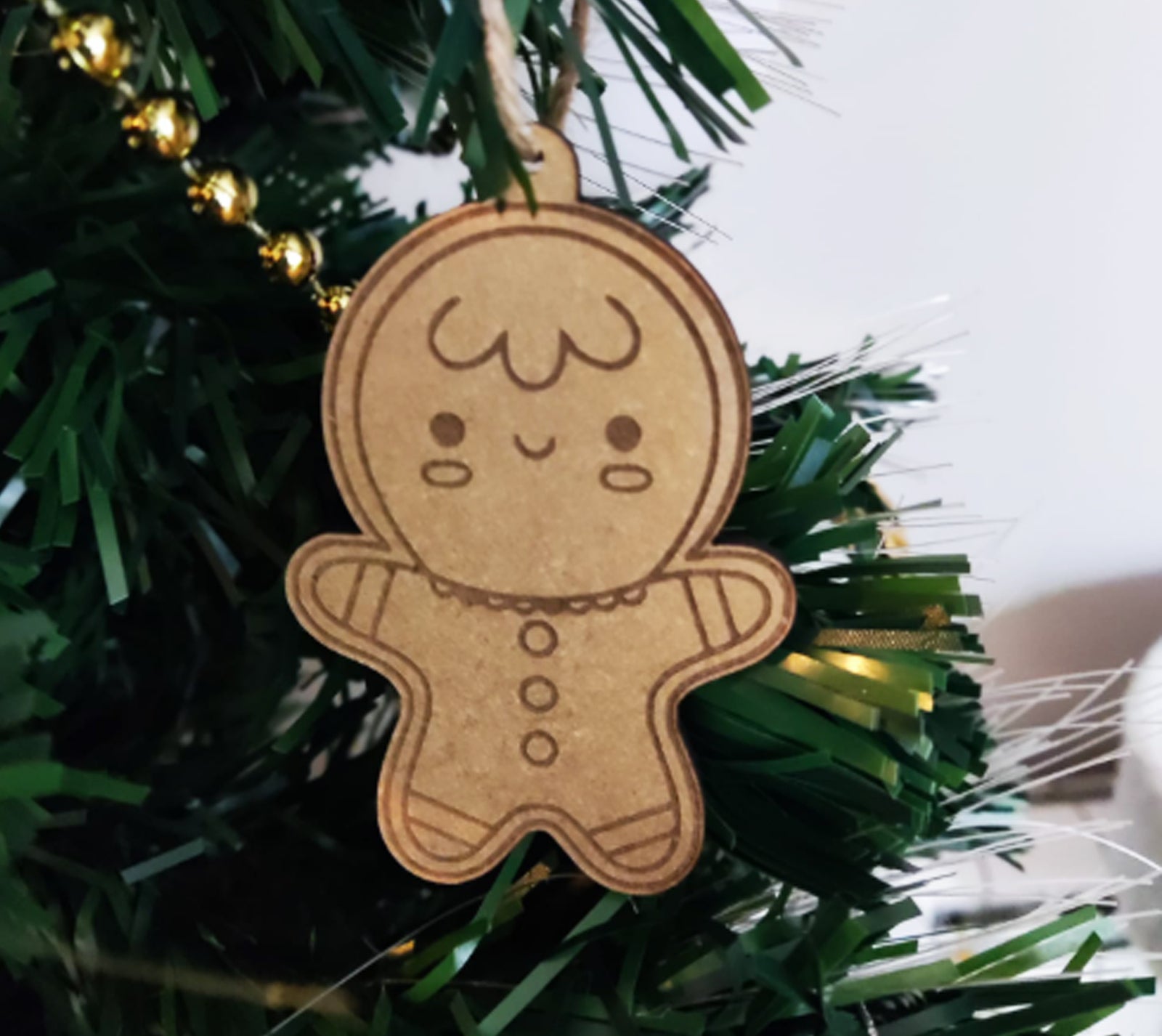 Lote de 10 bolas de madera navideñas estilo nórdico