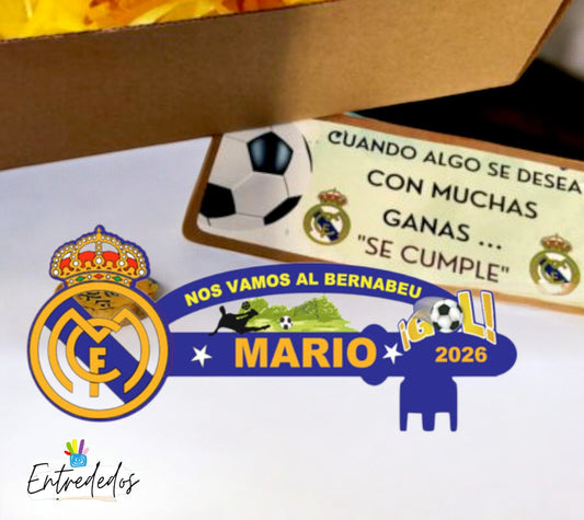 Llave personalizada para apoyar tu partido y equipo de fútbol favorito