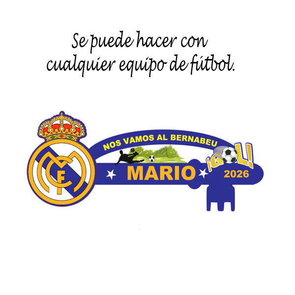 Llave Mágica para Ver Tu Partido Favorito – Regalo Personalizado y Original