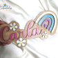 Placa para Puerta Infantil Personalizada – Modelo Arcoíris