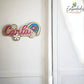 Placa para Puerta Infantil Personalizada – Modelo Arcoíris