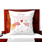 Cojín personalizado Hilo Rojo del Destino 40x40 con nombres