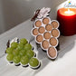 Bandeja personalizada para las uvas de Nochevieja con nombre y año