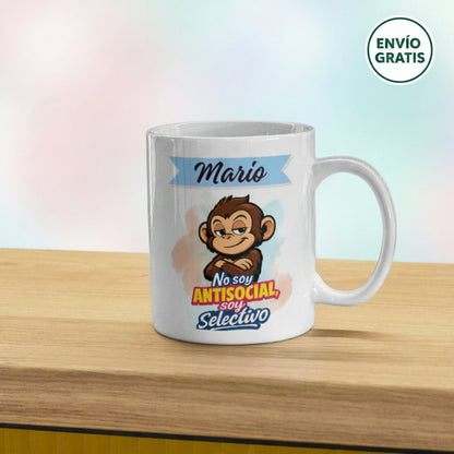 Taza personalizada con nombre divertida