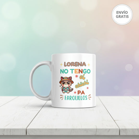 Taza personalizada con nombre divertida