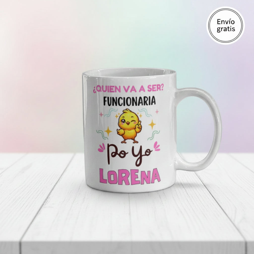 Taza personalizada con nombre divertida