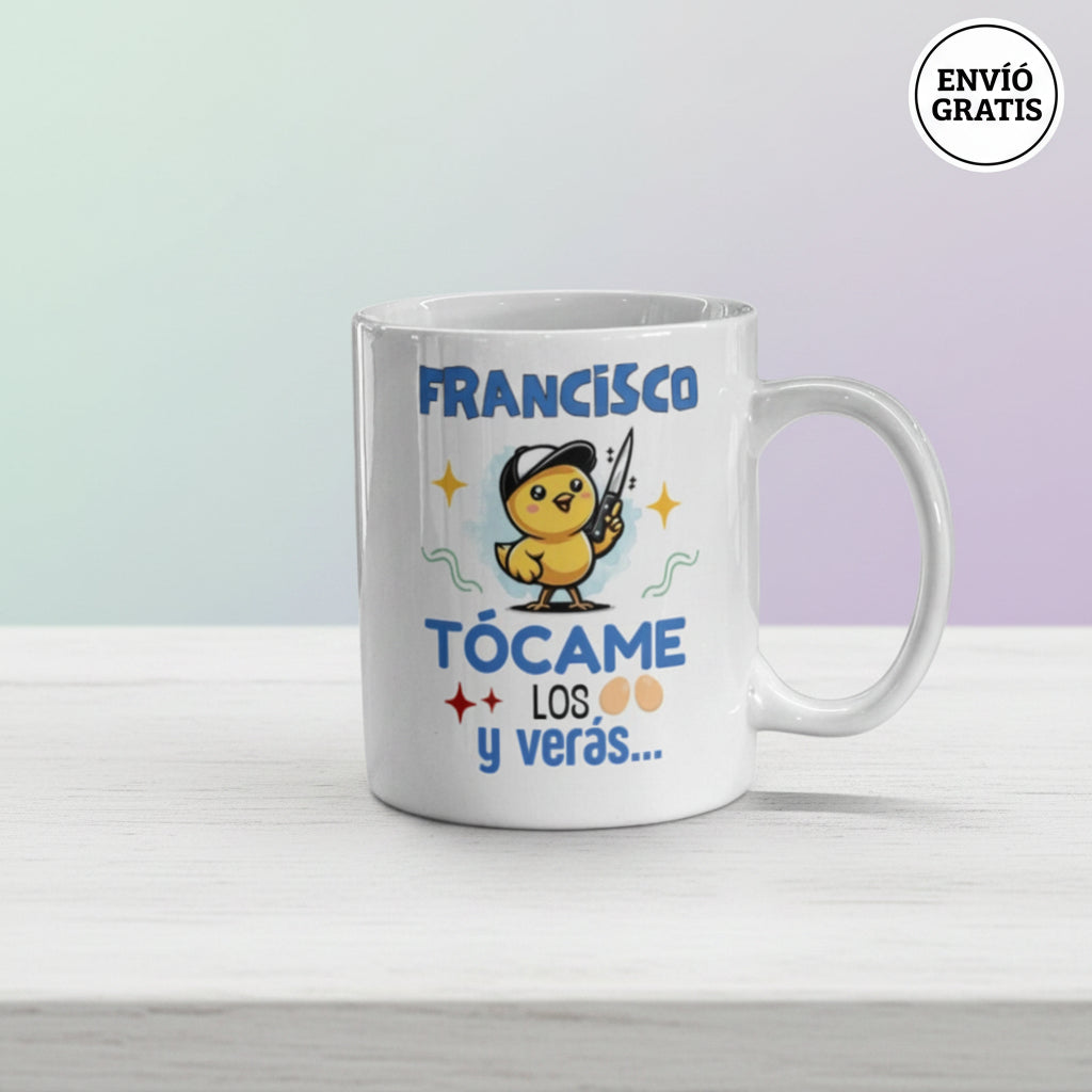 Taza personalizada con nombre divertida