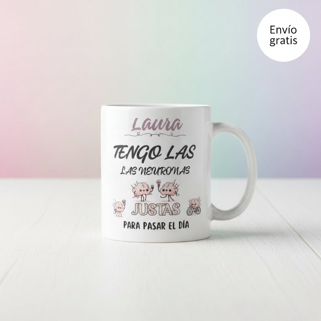 Taza personalizada con nombre divertida