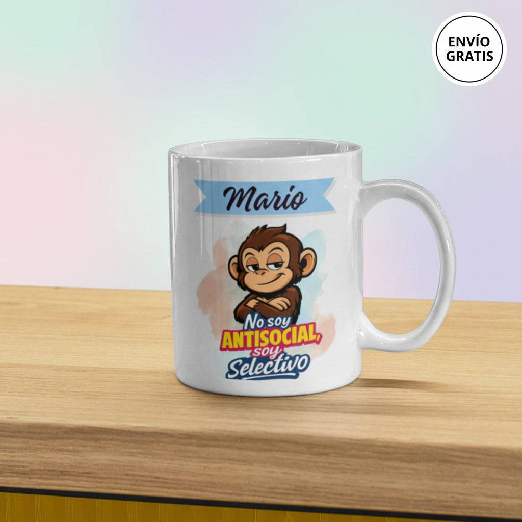 Taza personalizada con nombre divertida