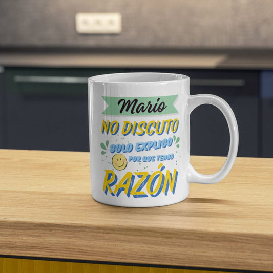 Taza personalizada con nombre divertida