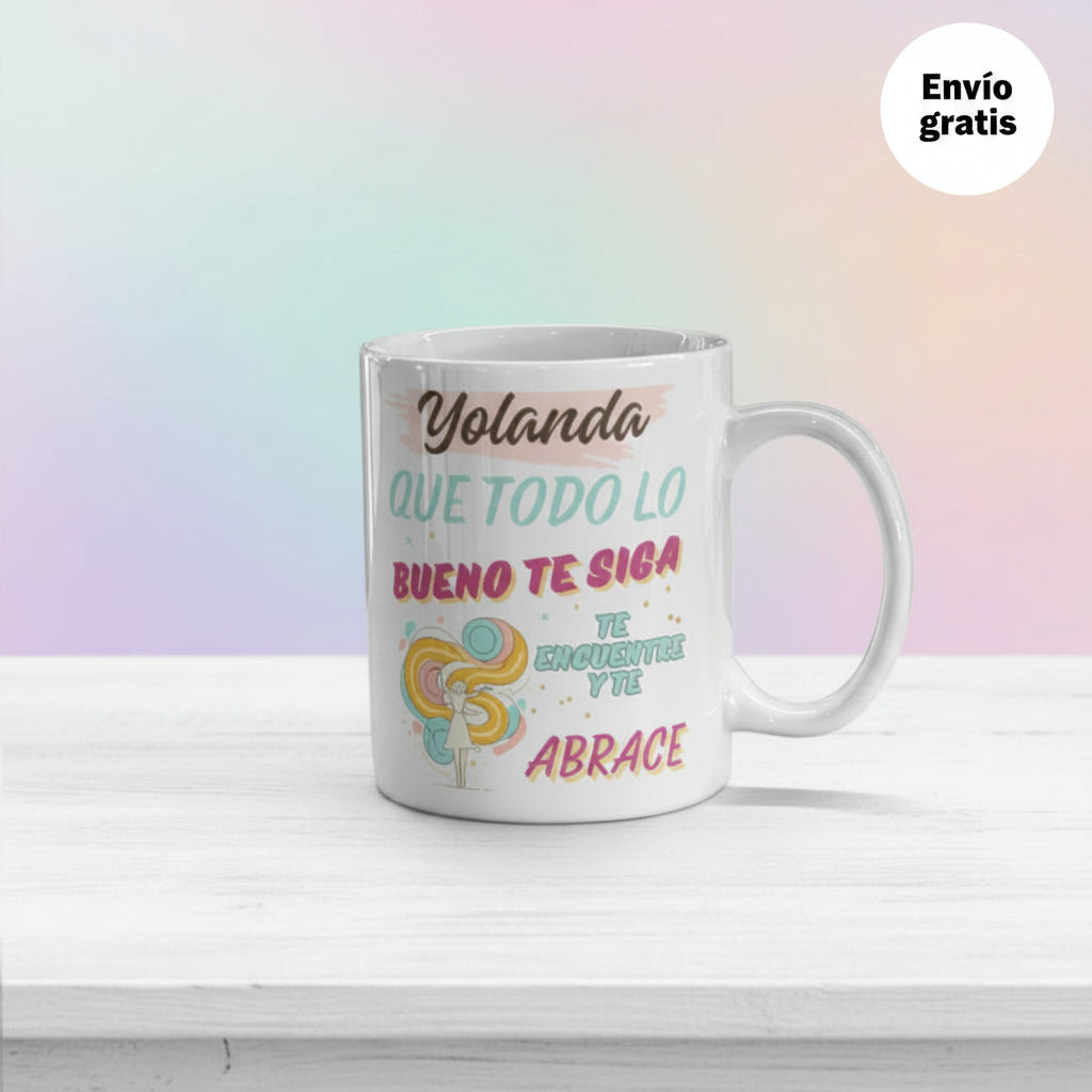Taza personalizada con nombre divertida