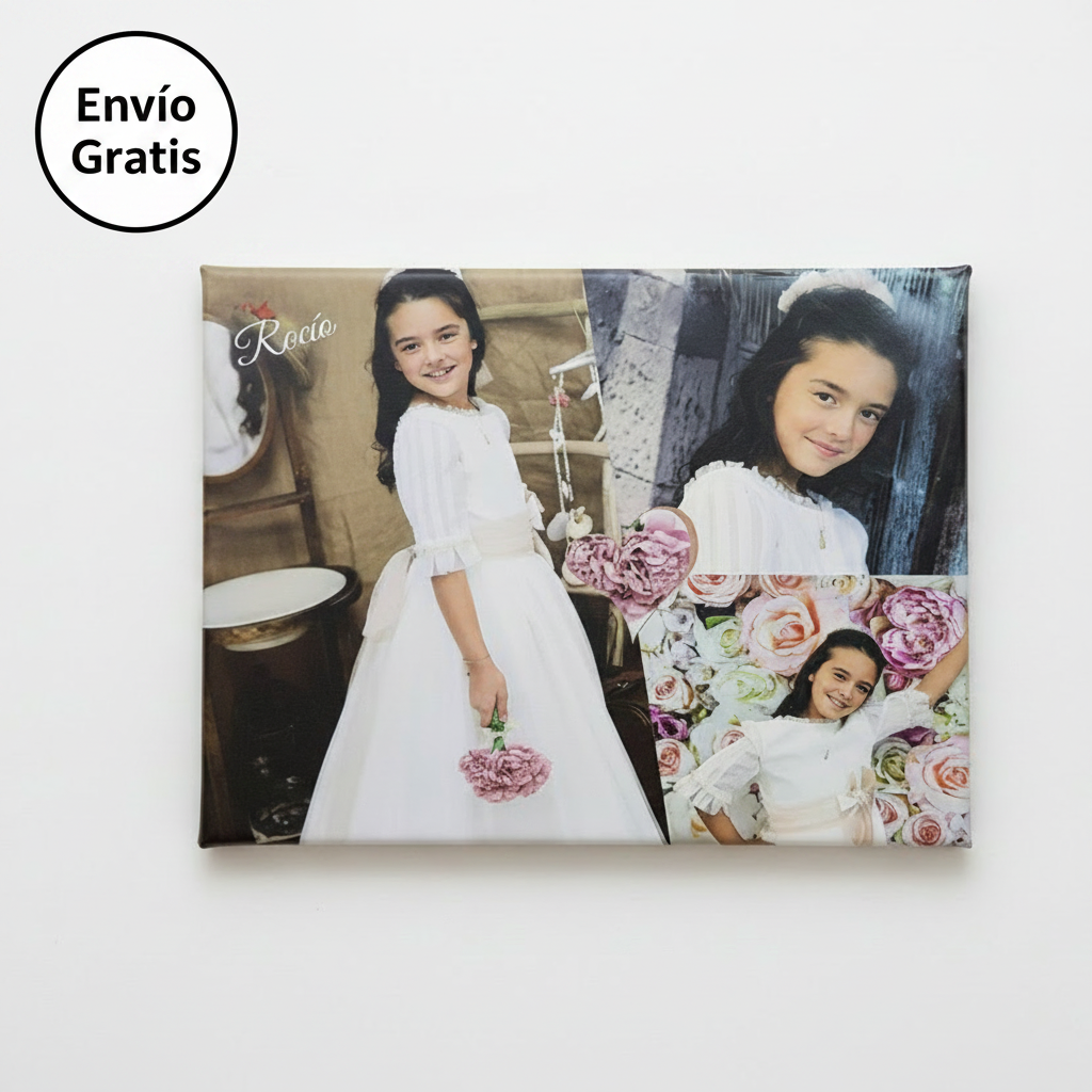Tu Foto en Lienzo para regalo de comunión