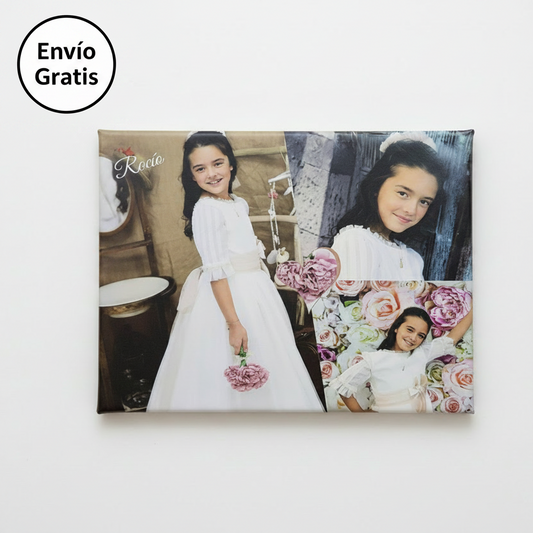 Tu Foto en Lienzo para regalo de comunión