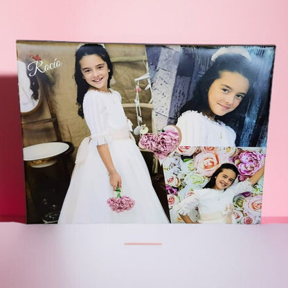 Lienzo A3 con foto de comunión