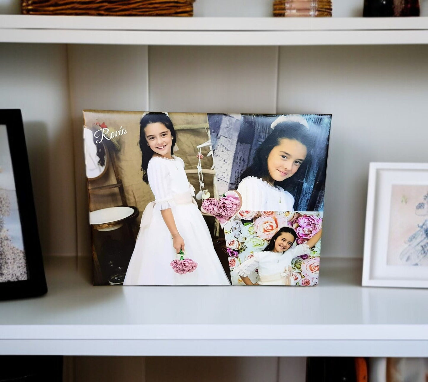 Lienzo A3 con foto de comunión