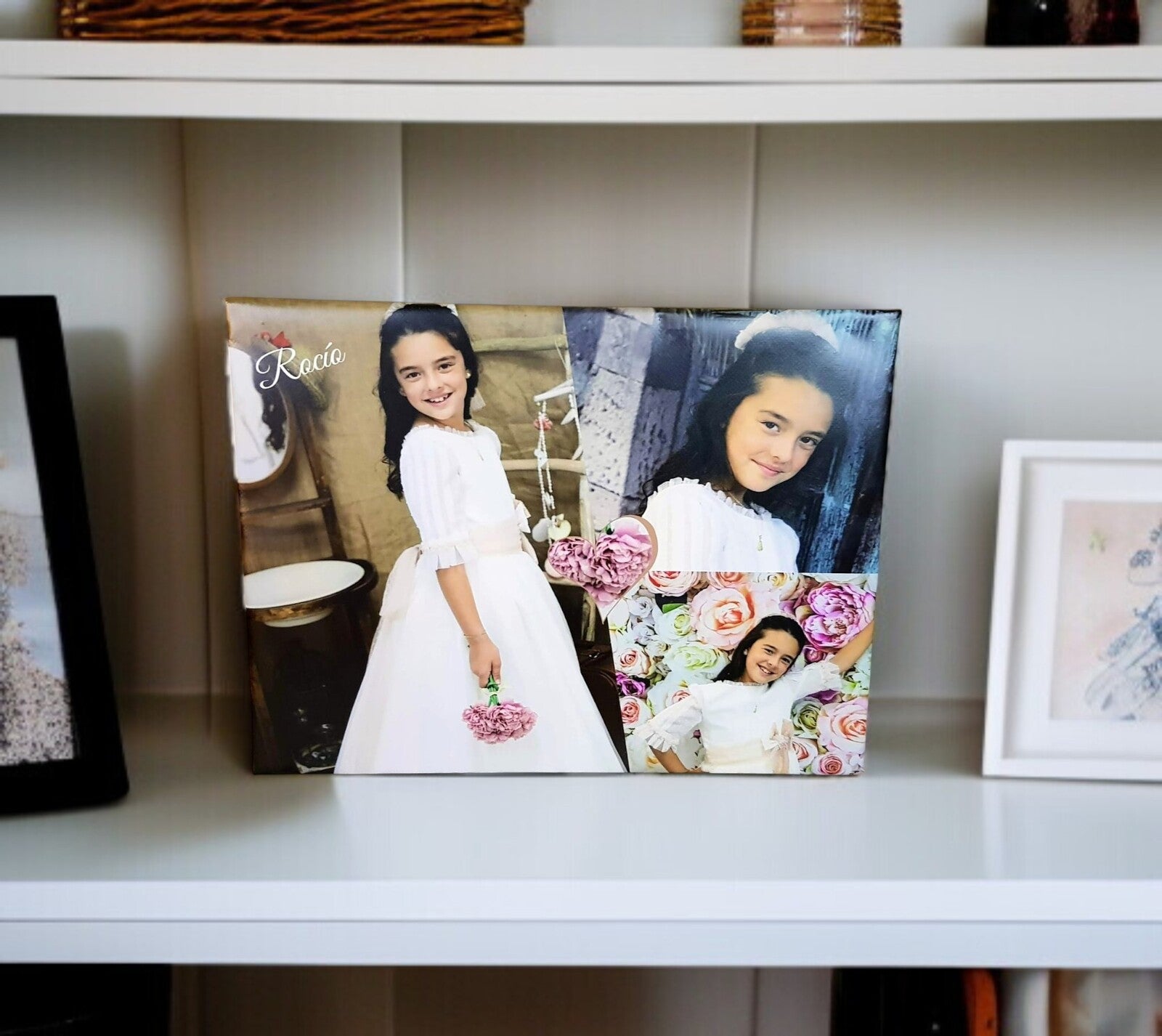 Lienzo A3 con foto de comunión