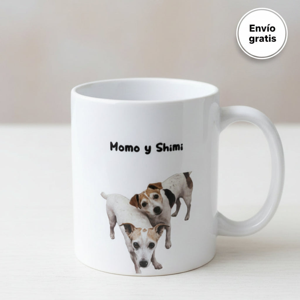 Taza personalizada con la foto de tu mascota y el Nombre