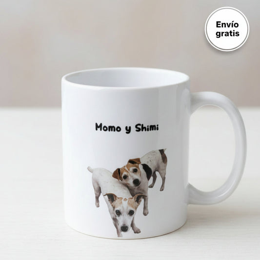 Taza personalizada con la foto de tu mascota y el Nombre