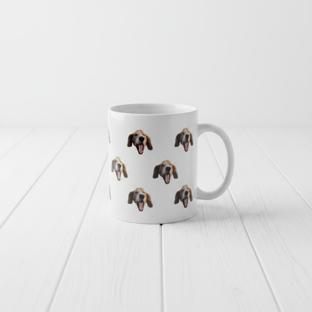 Taza con retrato personalizado de perro o gato