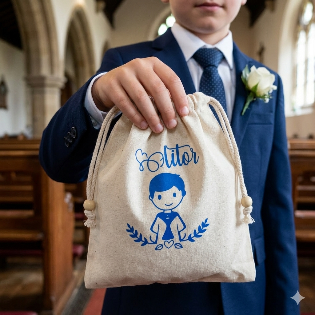 Sobres de Dinero: Bolsa Limosnera Diseño "NIÑO Y NIÑA"