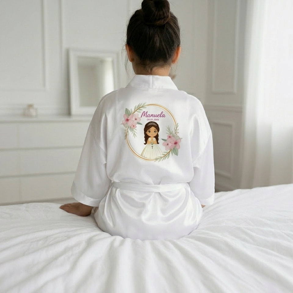 Bata de Comunión con Personaje Personalizado