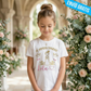 Camiseta Infantil Manga Corta Personalizada – Comunión Niña