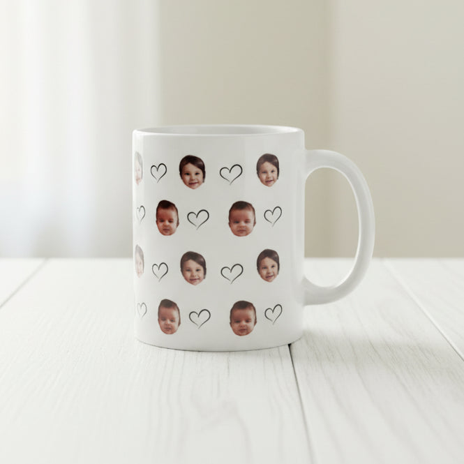 Taza Personalizada con Foto de Bebé y Mascota