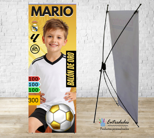 Banner Balón de Oro para comuniones