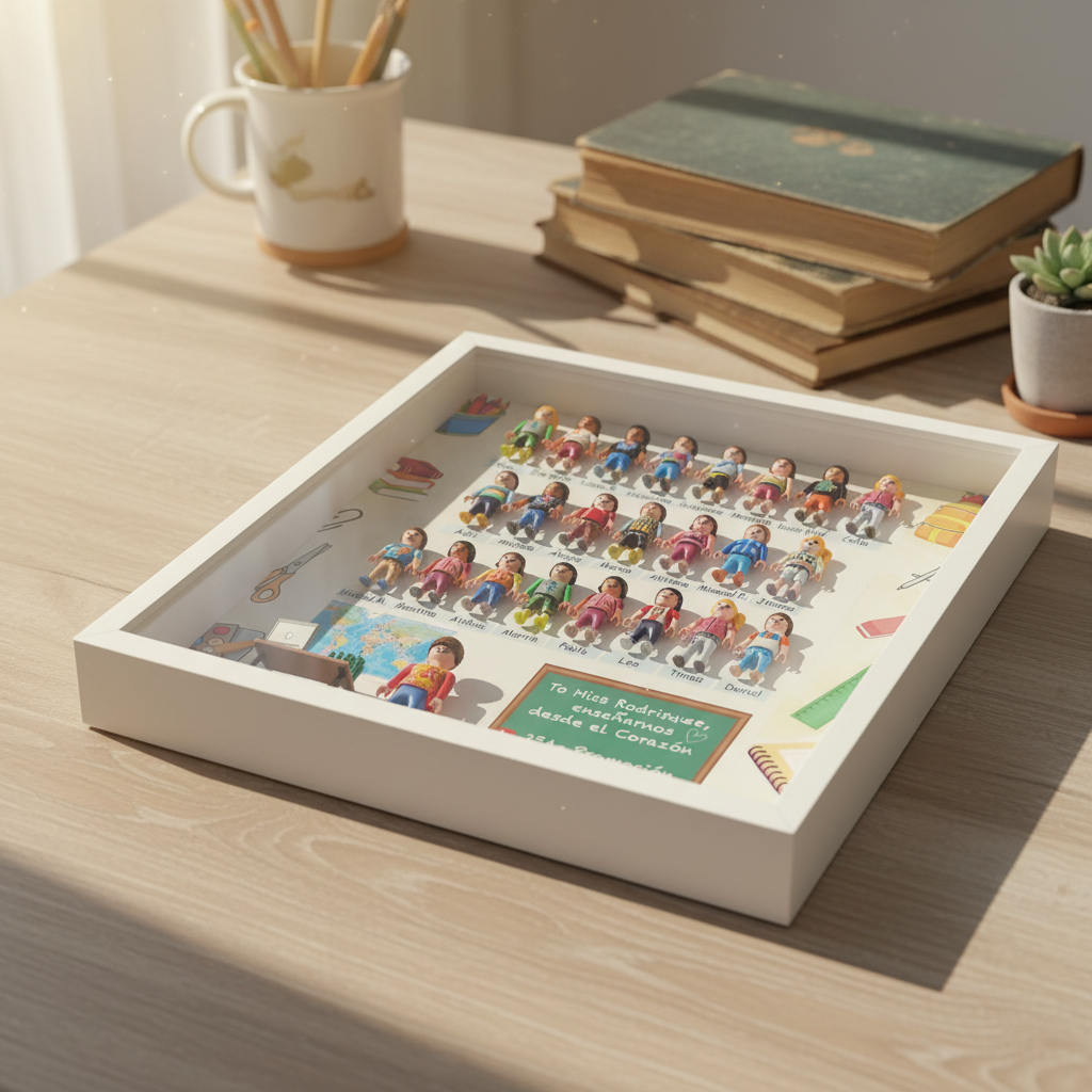 Cuadro Personalizado Profesora y Alumnos – Regalo Fin de Curso