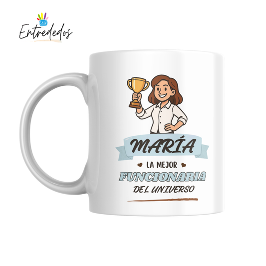 Taza personalizada para la mejor funcionaria