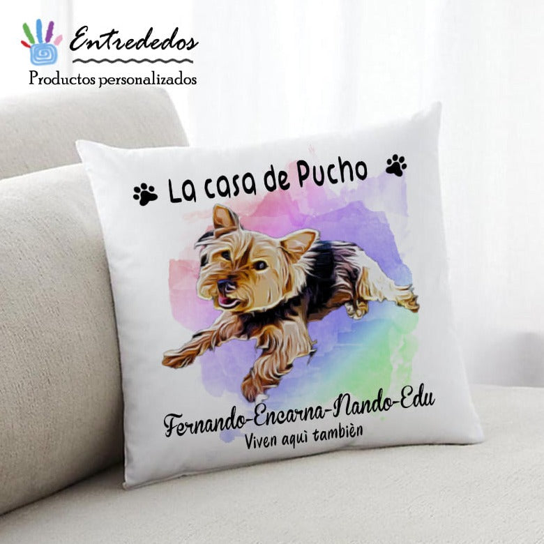 Cojín personalizado con la foto de tu mascota