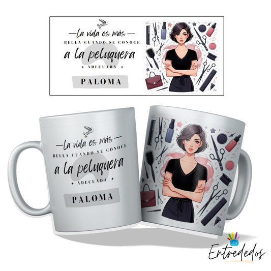 Taza personalizada para peluquero/peluquera