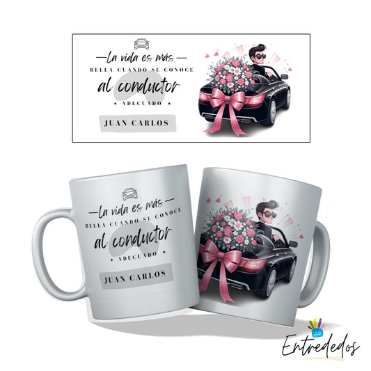 Taza personalizada para chofer/ conductor