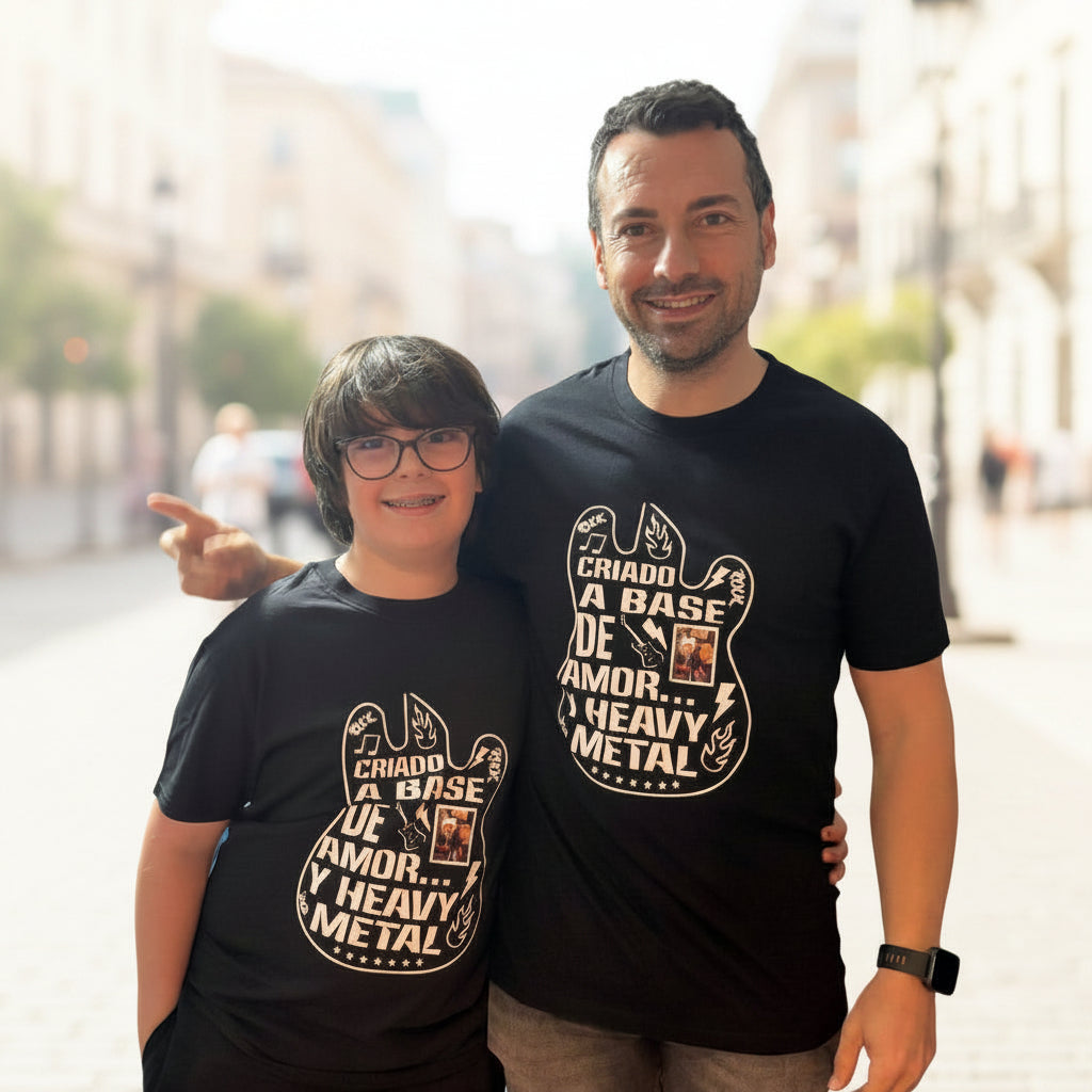 Pack Camisetas Padre e Hijo – Edición Rock