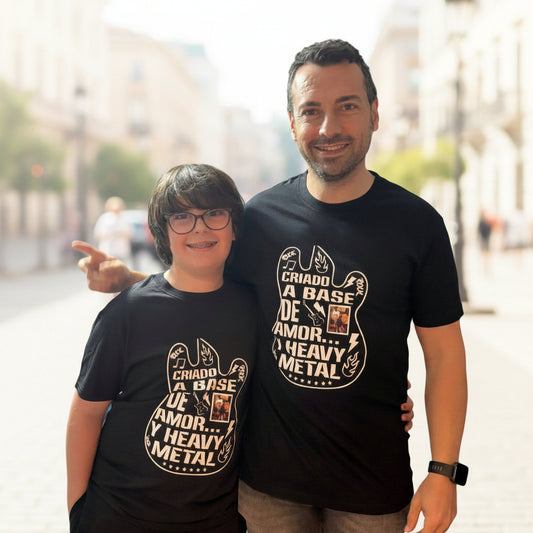 Pack Camisetas Padre e Hijo – Edición Rock