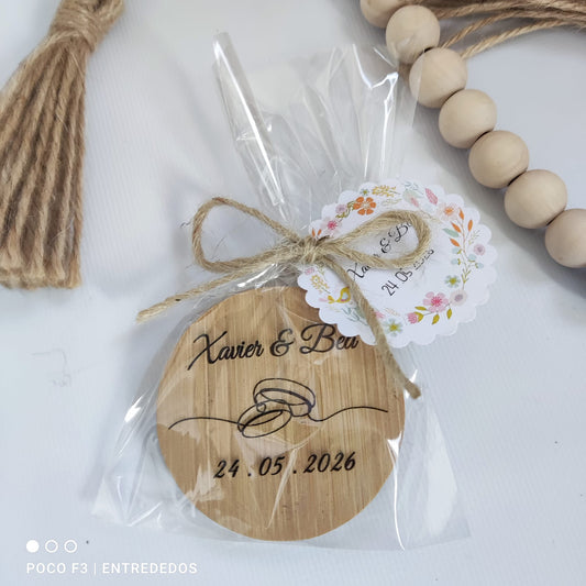 Espejo de Madera Personalizable – Recuerdo de Evento