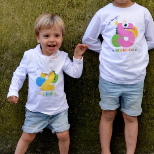 Camiseta prediseñadas para niños con gran variedad de diseños